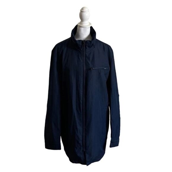 Kenneth Cole New York G3 Blue Windbreaker Style Jacket Designer Mens US Medium - Picture 1 of 15